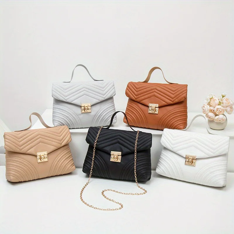 

New niche exquisite small square bag retro fashion simple shoulder messenger bag solid color custom embroidered chain bag