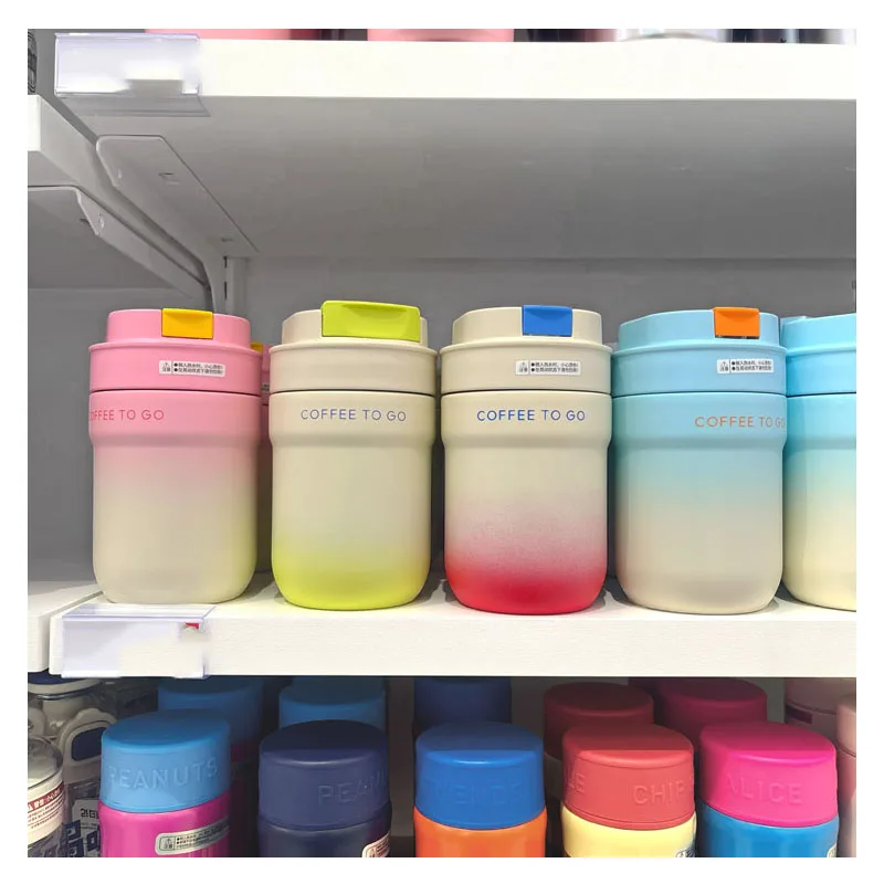 

Кофейная чашка Miniso Miniso Xingbianle серии, 330 мл, соломенная чашка с холодной изоляцией, повседневная чашка для воды