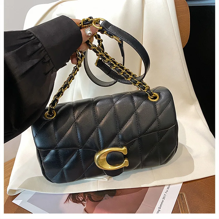 

Women's Crossbody Bag - European - American Vintage - Inspired, Classic Chain Small Square Bag, Niche Design,High End & Stylish