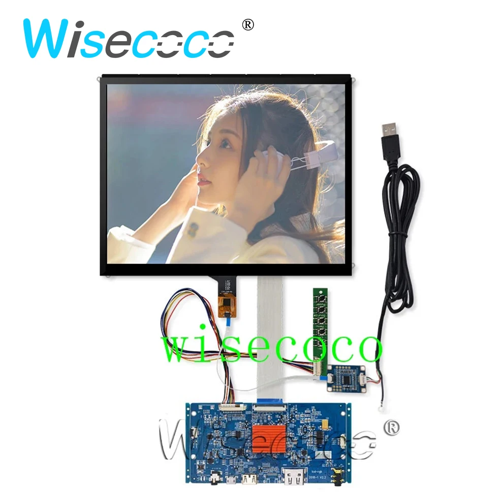 

9.7 Inch 2K 2048*1536 LP097QX1 SPA1 IPS Monitor Screen LCD Module Touch Panel EDP Control Board Raspberry Pi Pad Tablet Wisecoco