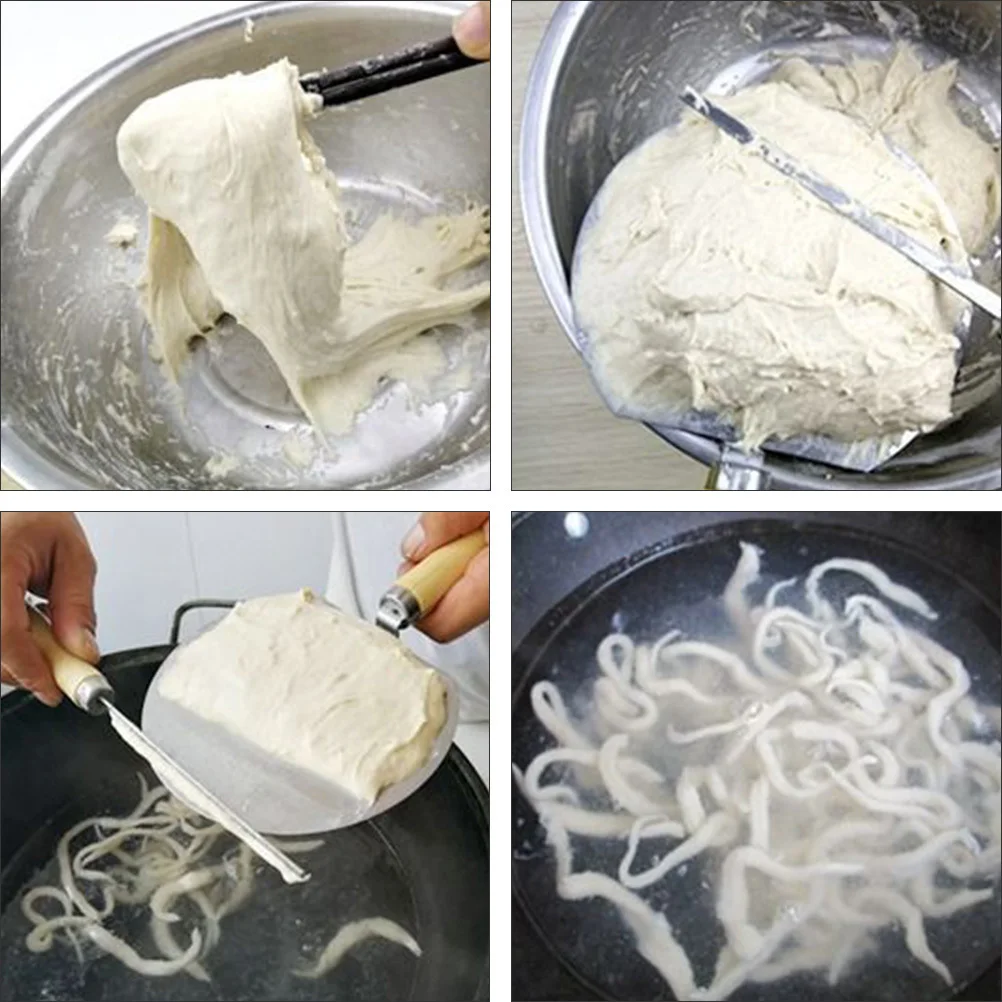 

2Pcs Noodle Making Tools Set Stainless Steel Practical Kitchen Gadget for Home Baking Noodle Making Baking Tools