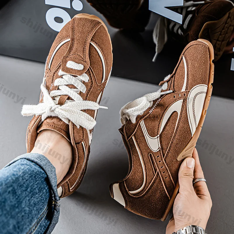 

Мужская повседневная обувь, весна 2024, винтажные легкие удобные кроссовки на плоской подошве, модные нескользящие кроссовки с перекрестной завязкой, Zapatillas De Deporte