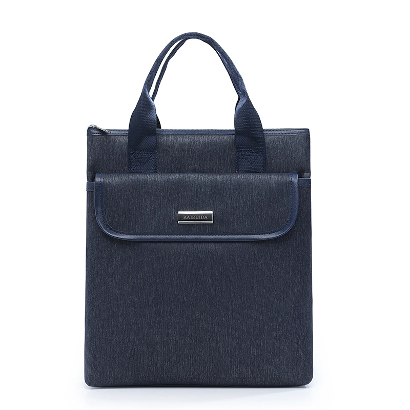 Herren-Aktentasche mit großem Fassungsvermögen – leichtes und langlebiges Business-Dokumentenregal, geeignet für Arbeit, Reisen und tägliches Pendeln – Schwarz