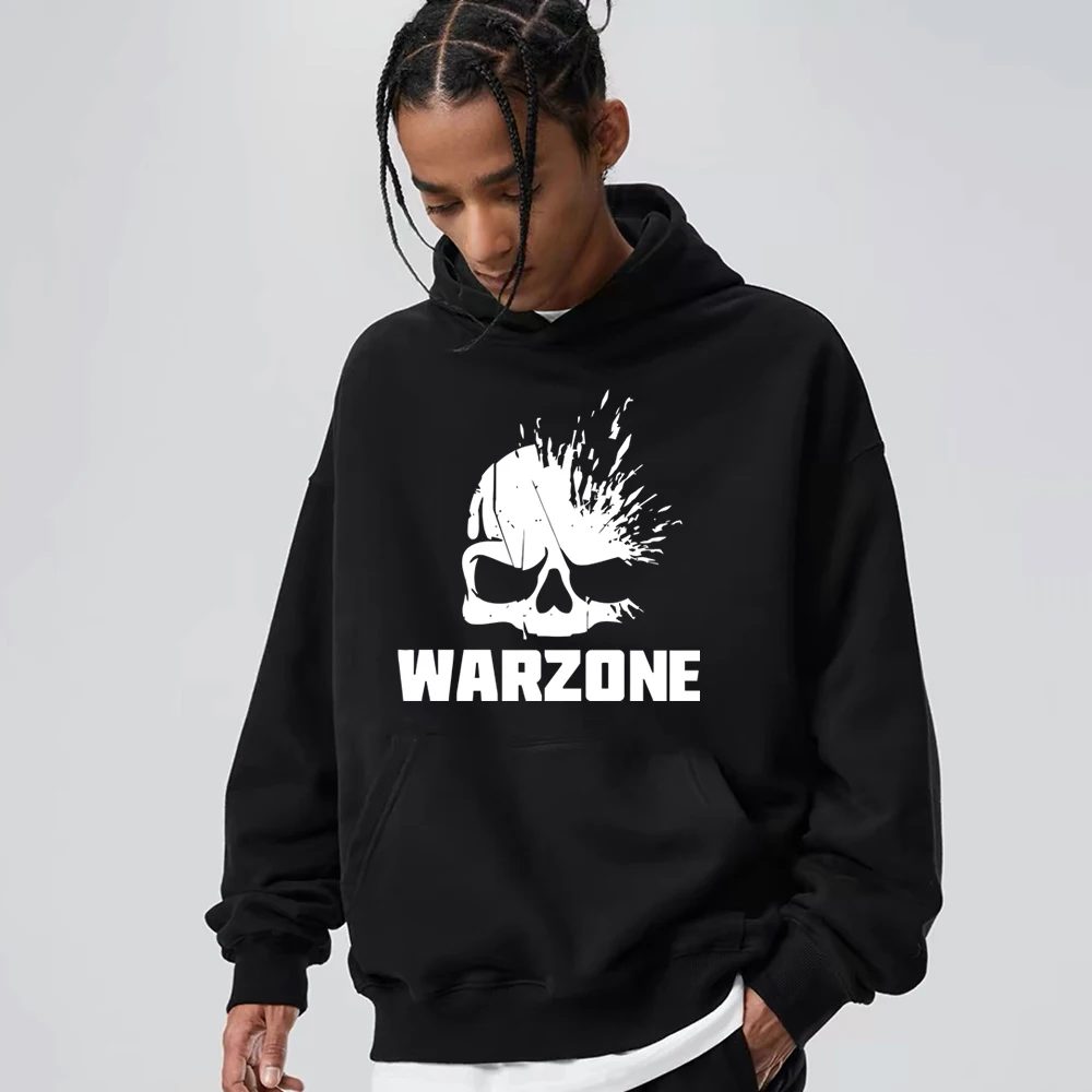 Men's Call of Duty Warzone Printing Hoodies Sweatshirt Harajuku Skeleton Cool Graphic Casual Pullovers Men Clothes Streetwear