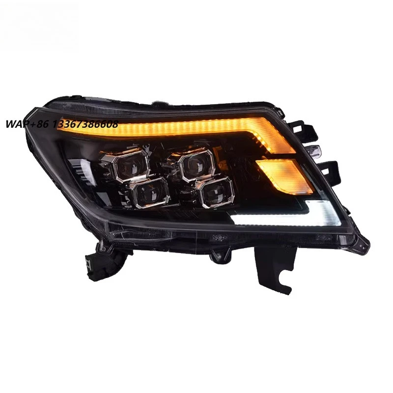 YU GUANG for Navara NP300 Frontier 2014 2023 Full LED Headlight Assembly DRL Turn Signal Lamp 12V New Auto Part Head Lamp