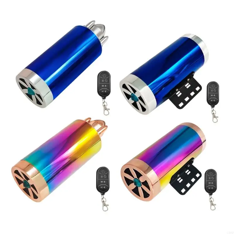 

G99F Powerful Bass Sound System Featuring Vibrant LED Lights Waterproof Dustproof Speaker for Motorcycle Electric Vehicle