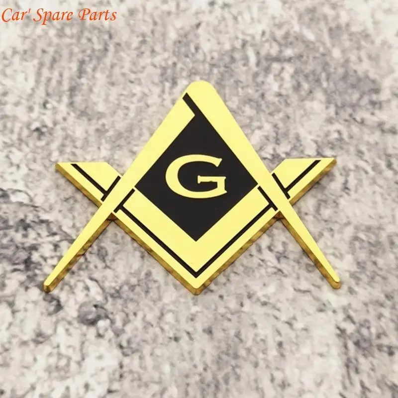 

Y4UA, простая установка, масонские эмблемы, автомобильная наклейка, наклейка, сильный клей, длительный блеск для энтузиастов и