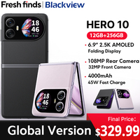 World Premiere Blackview HERO 10 Smartphone 6.9 inch AMOLED Folding Display 12GB 256GB 108MP Camera MTK Helio G99 45W Charging