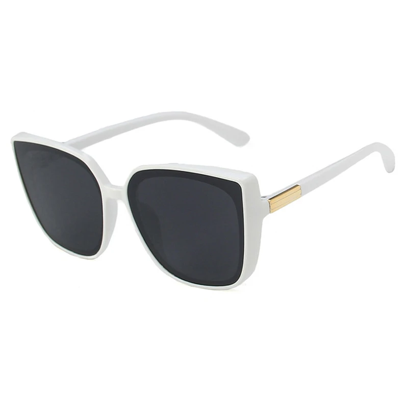 Cat Eye Women Sunglasses Vintage Designer Fashion Black Sun Glasses Big Frame Cool Sexy Female