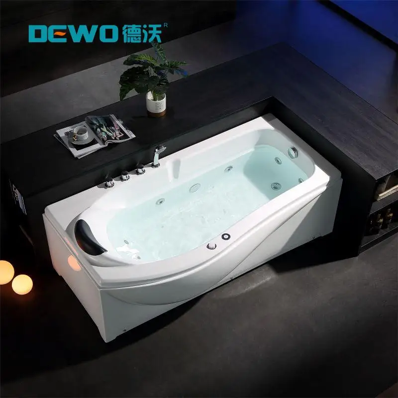 

Luxury Curve Design Indoor Spa Hot Tub with Relaxing Massage Function Special for Bathroom Factory Price Soaking Bathtub