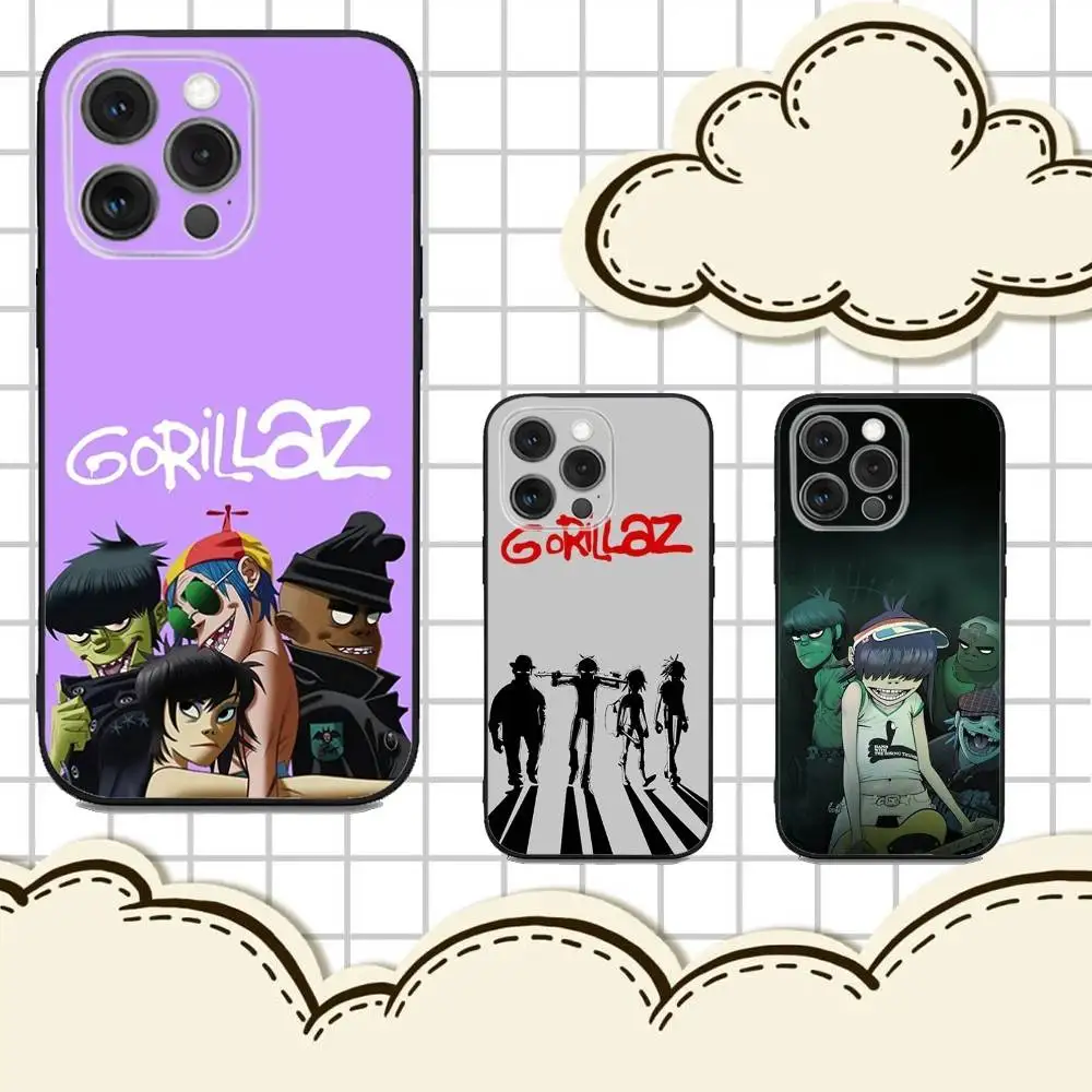

G-Gorillaz The Now Now Phone Case For iPhone 16e,16,15,14,13,12,11,Pro,X,XS,Max,XR,Plus,Mini Soft Black Cover