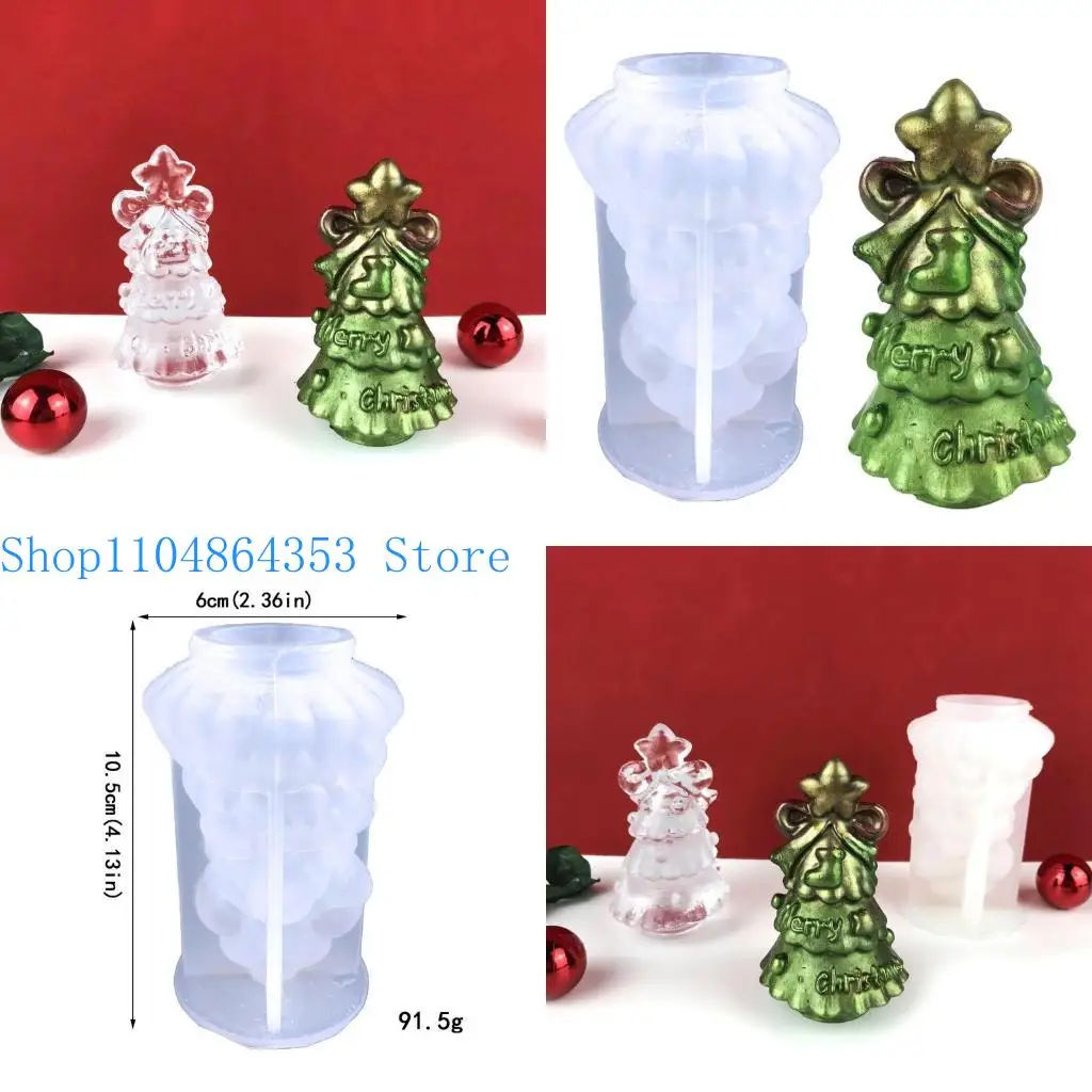 

652f Рождественская елка с смолой Ароматерапевтическая свеча плесень рождественская смола для эпоксидной смолы Casting Home