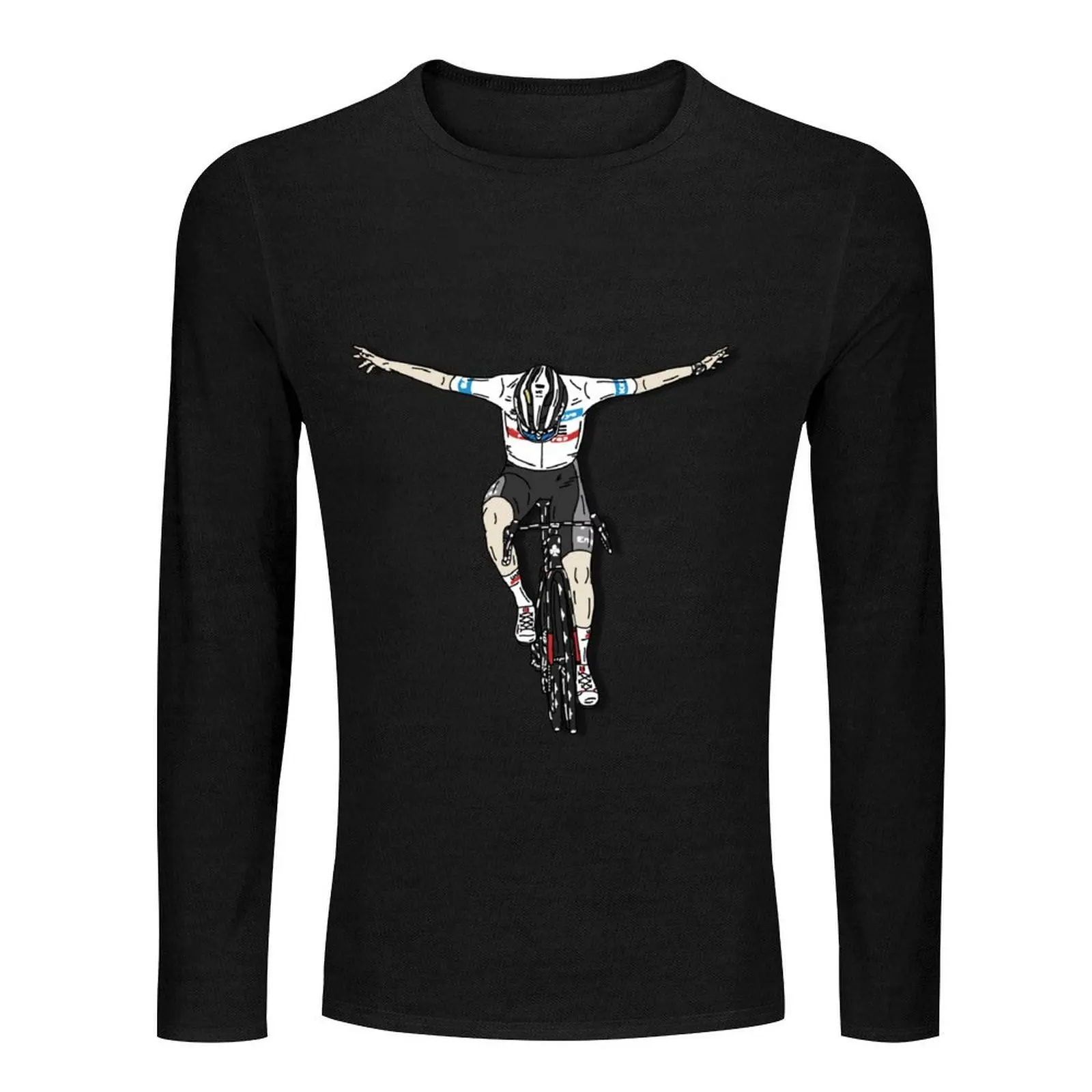 Fly Tadej Fly Stage 6 TDF Long T-Shirt korean fashion heavyweight t shirts sweat shirts, men