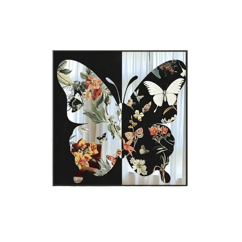 

French retro style living room decorative painting high-end wall painting