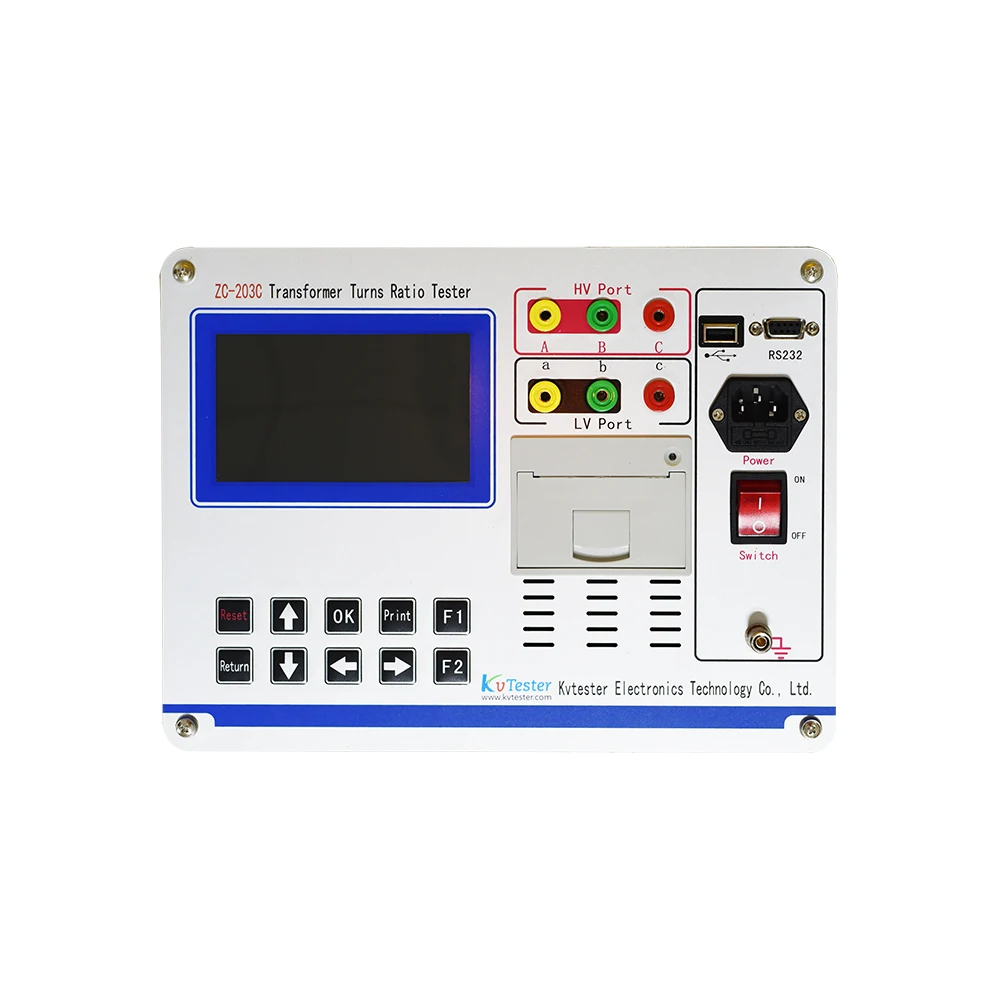 Automatic Turns Ratio Tester Portable Three Phase Ttr Meter Transformer Testing Device