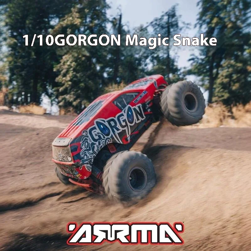 Arrma 1/10 Gorgon Magic Snake Brushed Rear Wheel Drive Off Road Rc Zdalnie sterowany model pojazdu elektrycznego dla mężczyzny Prezent dla dzieci