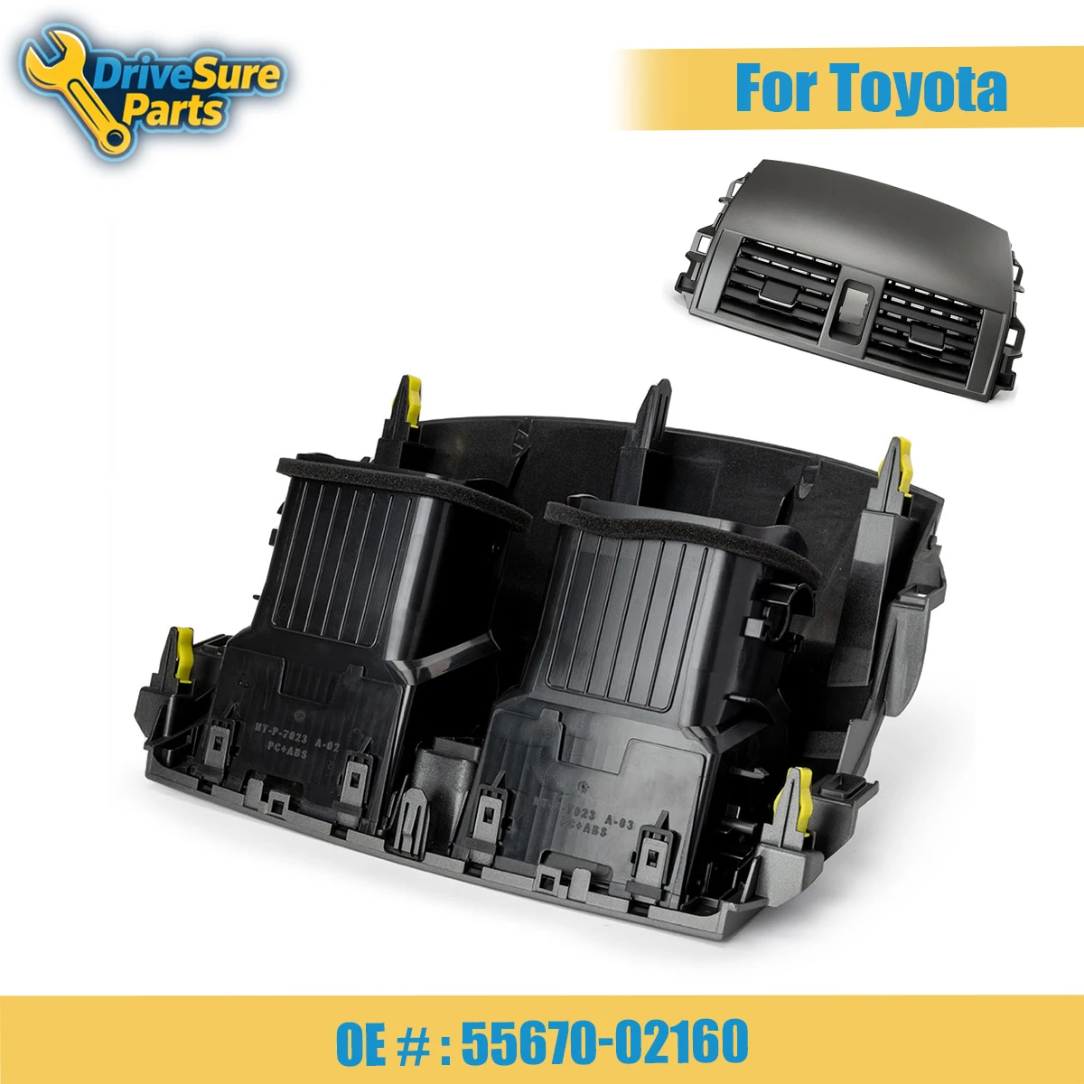 grille-de-ventilation-centrale-du-tableau-de-bord-pour-toyota-corolla-08-13-reference-55670-02160-55663-02060