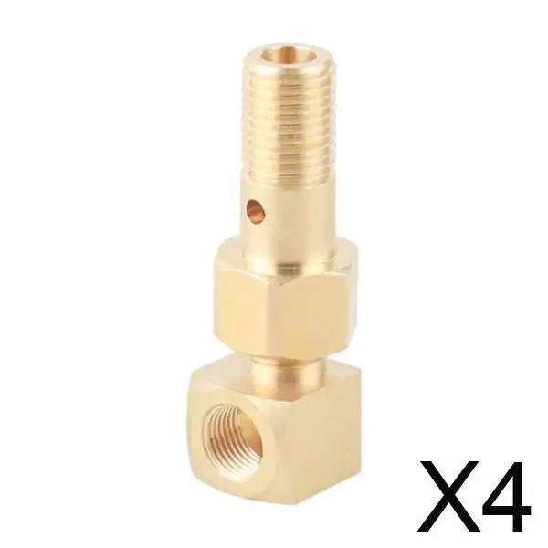 

M12 X 1.25 Copper Banjo Bolt Adapter 1/8-27 NPT Fuel Pressure Gauge Converter Automotive Part for Del Sol 1993-1997