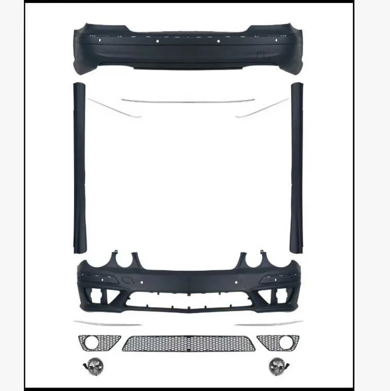 

For E-Class W211 1994-2016 Upgrade New E63 Front/Rear Bumpers Side Skirts Body Kit