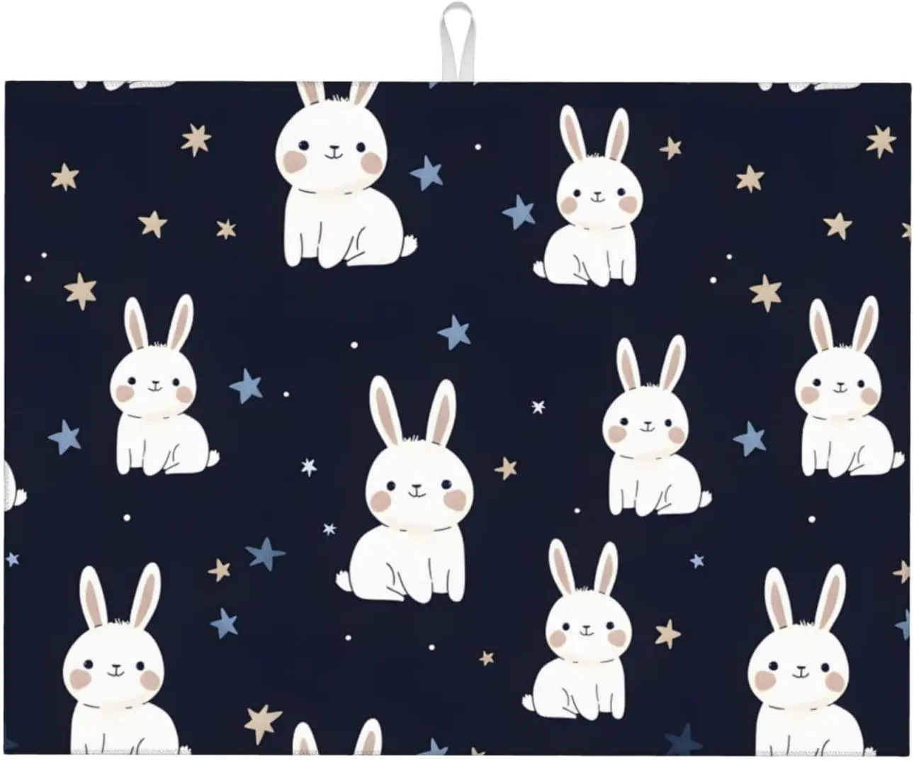 

Super Absorbent Dish Drying Mat, Rabbit's Back Dish Mat Reversible Microfiber Mat Dish Dry Pad for Kitchen Counter 18x24 Inch