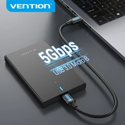 Vention HDD Kutusu 2.5 SATA - USB 3.0 Adaptörü Sabit Disk Kutusu HDD Muhafazası SSD Disk HDD Kutusu USB 3.0 Mikro B HD Harici