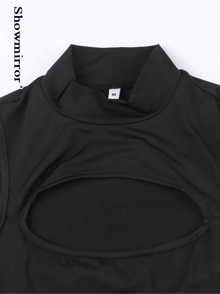 Techwear gótico Sexy para mujer, camisetas sin mangas ahuecadas, Body para mujer, ropa de calle, estilo Playsuit sin espalda, chaleco para mujer