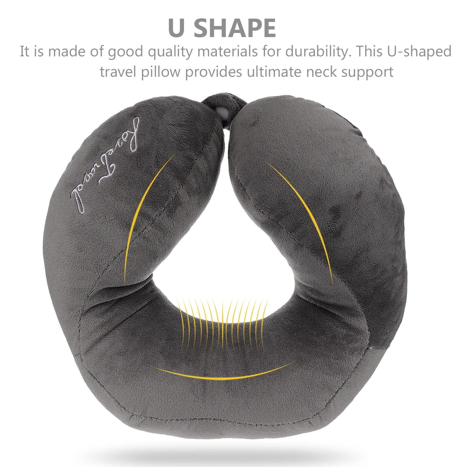 

1Pcs U Shaped Travel Pillow Neck Support Comfortable Nap Pillow Cervical Spine Relief Portable Office Bedroom Use