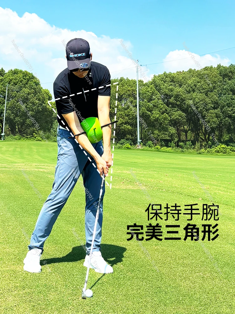 Golf Connection Ball Keeps Arm Perfect Triangle Swing Alignment Cutting Putter Training