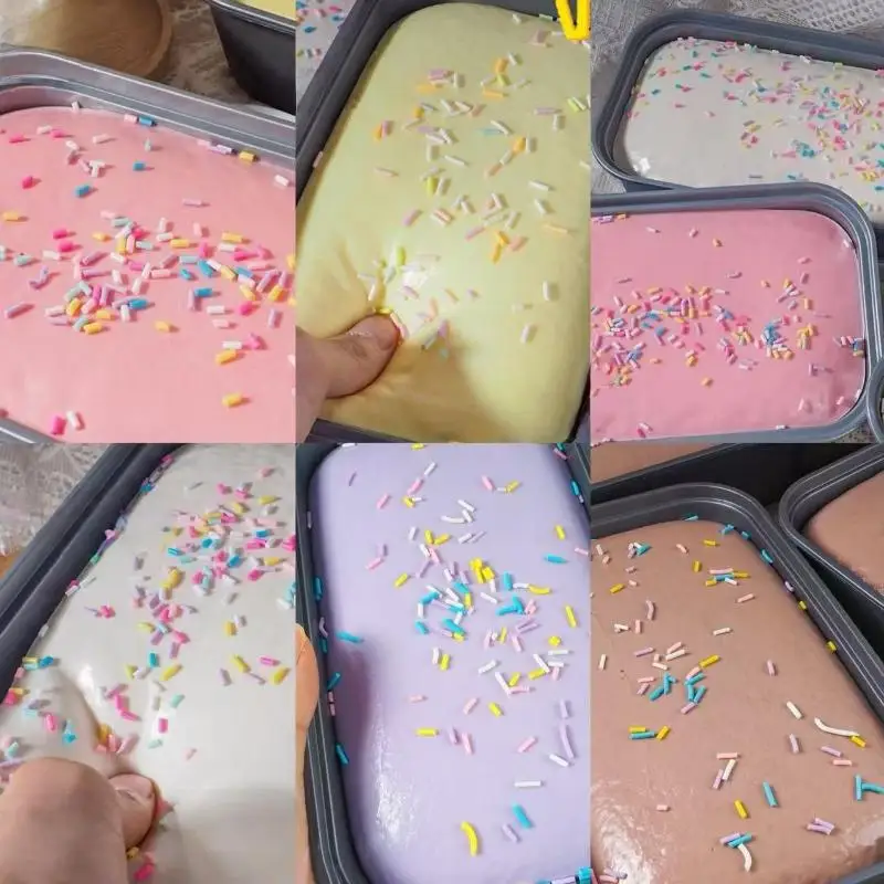 1pcs Box Cake  Toy Slow Rising Squeeze Toy Butter Ice Cream Box  Fidget Toy Anti Stress Release Hand Relax Gift