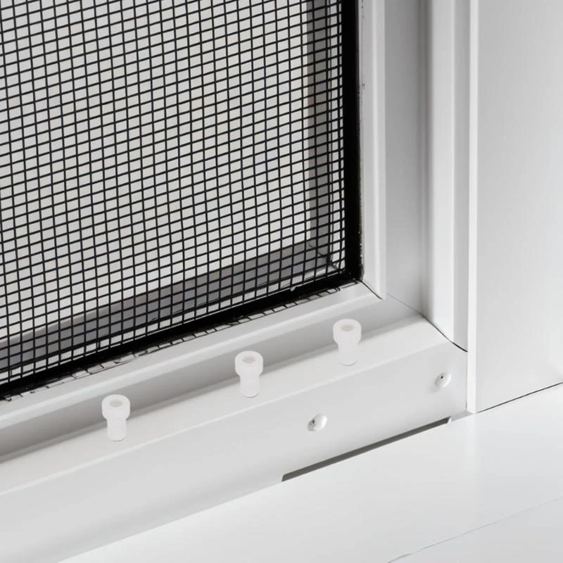 12pcs Steel Window Screen Retainer Pin with White ABS Caps Spring Loaded Security Fasteners Quick Fixing for Screens