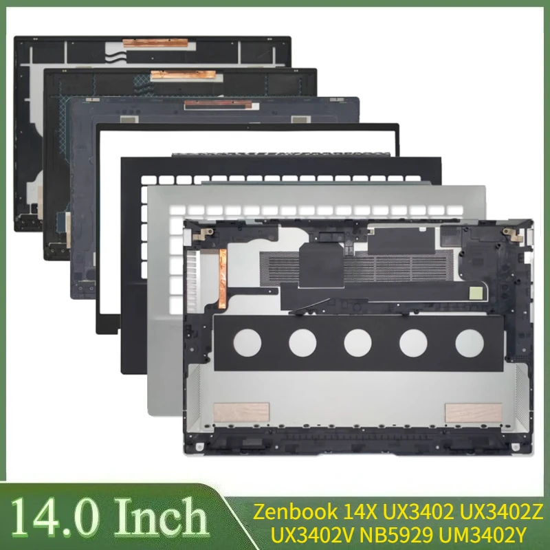 

14"New For Zenbook 14X UX3402 UX3402Z UX3402V NB5929 UM3402Y Laptop LCD Back Cover Front Bezel Palmrest Bottom Case