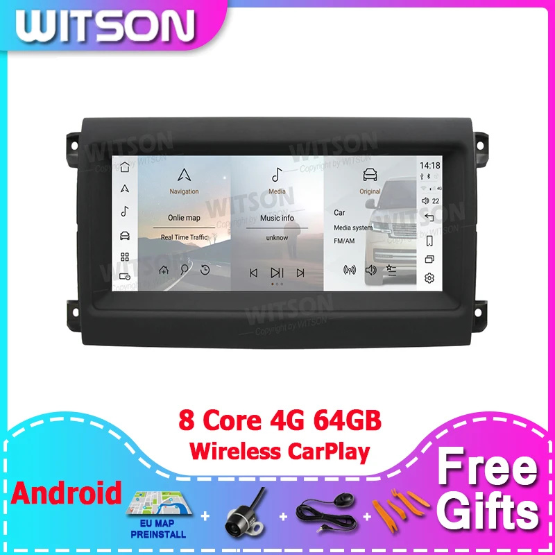 

WITSON 10.25‘’ Car MultimediaFor Land Rover Discovery 5 2017-2020 with Harmon Kardon radio Auto Stereo GPS CarPlay Player