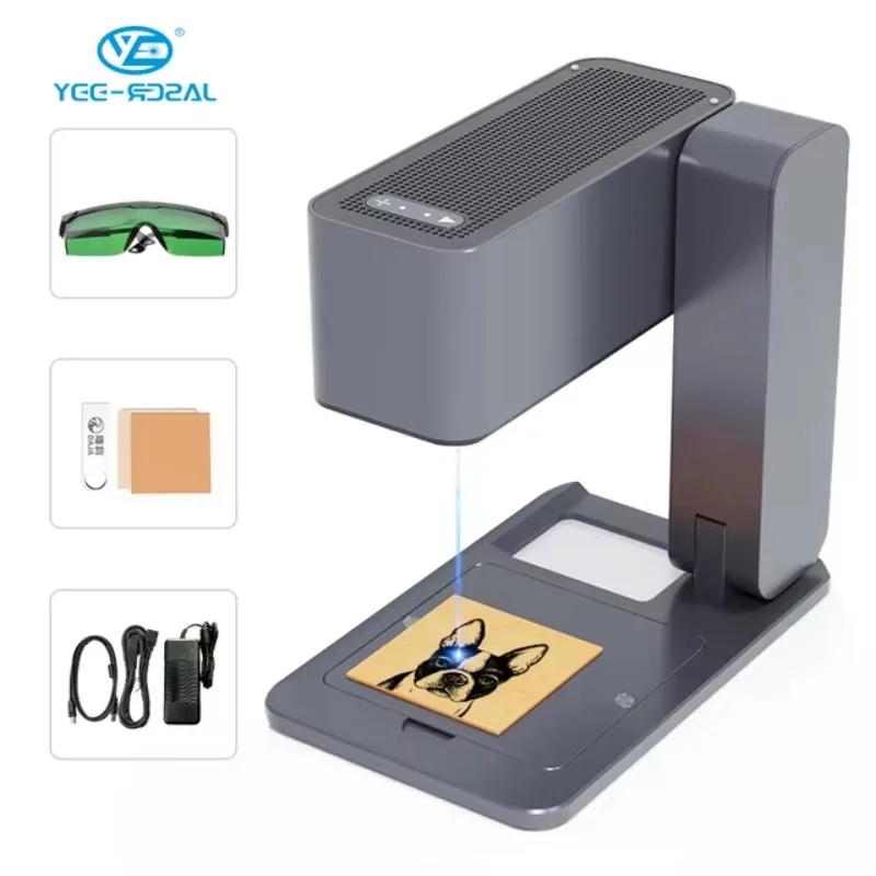 

Yeelaser Portable DIY Laser Engraving Machine Mini Diode Engraver With Enhanced Safety & Durability For Wood Work