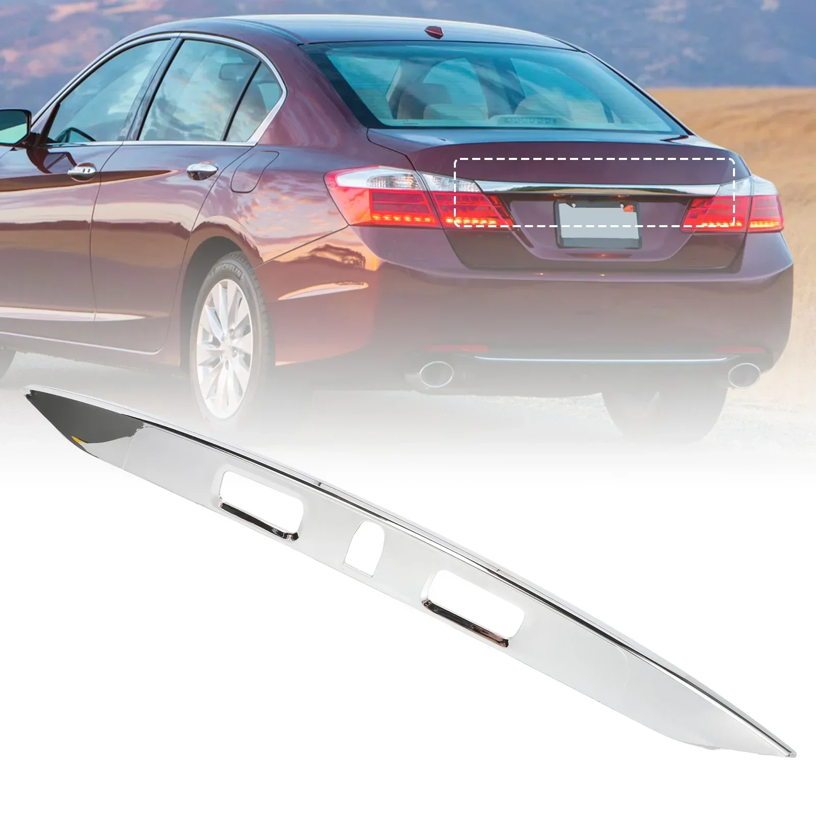 Car Tailgate License Cover Trim Rear Trunk Door Latch Handle 74890T2FA11 for Accord 2013-2015 74890-T2F-A11