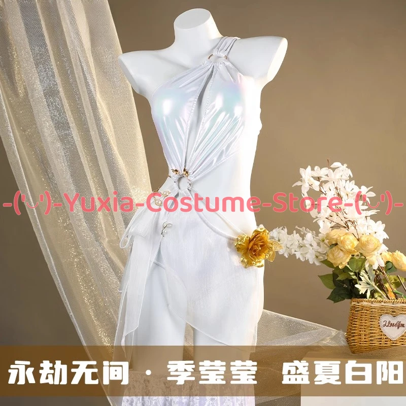 

Game Naraka: Bladepoint Ji Yinyin Summer Sun Cosplay Costume Sexy Anime Character Party Outfit Swimwear Dress