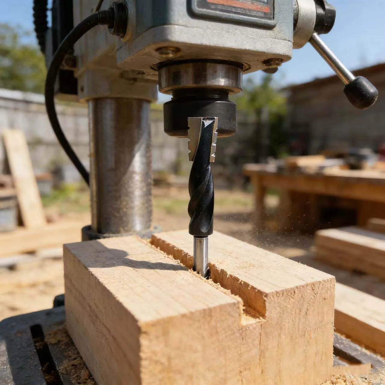 8mm Shank Carbide Milling Bit for Routing Trimming and Shaping Tasks in Furniture Making Model Building and Craft Projects