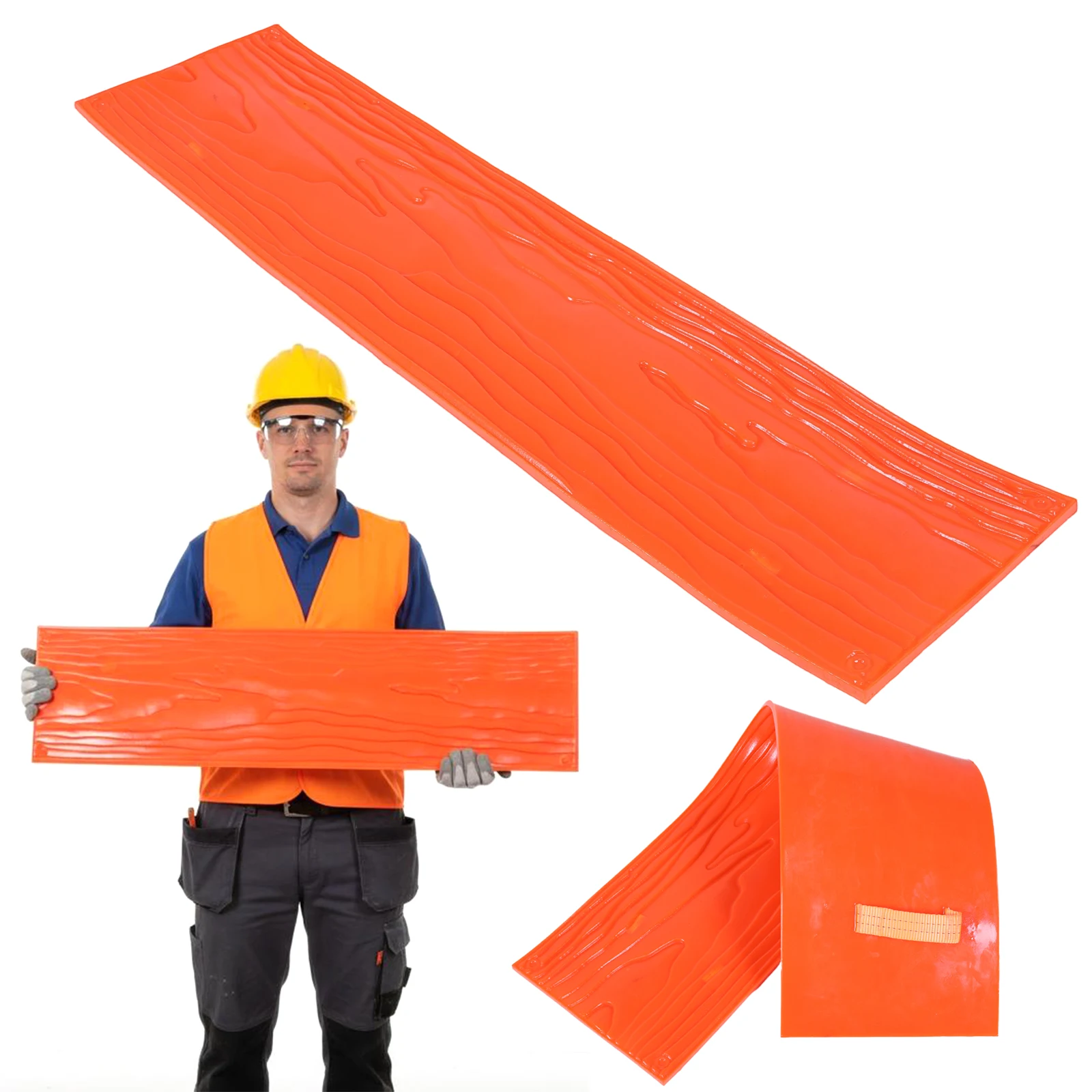 Mata do teksturowania betonu 122x31cm, stempel do teksturowania betonu, mata poliuretanowa, stempel do teksturowania podłóg drewnianych do użytku wewnątrz i na zewnątrz.