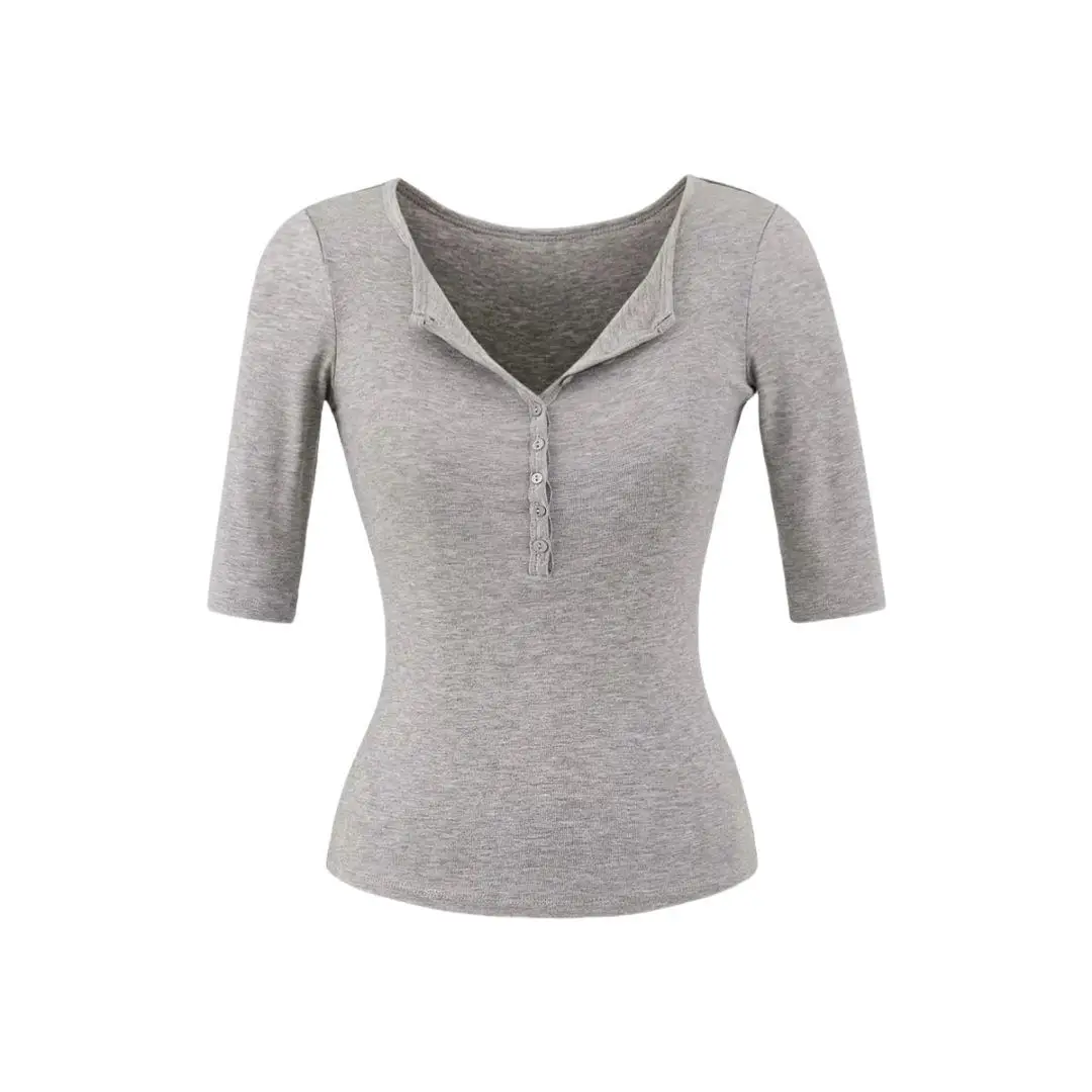 

Женская приталенная футболка средней длины на резинке, однотонная, из обычной ткани, коллекция зима