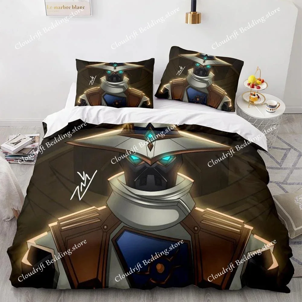 

Game Valorant Neon Bedding Set BoysGirls Twin Queen Size Duvet Cover Pillowcase Bed Kids Adult Fashion Home Textile Customizable