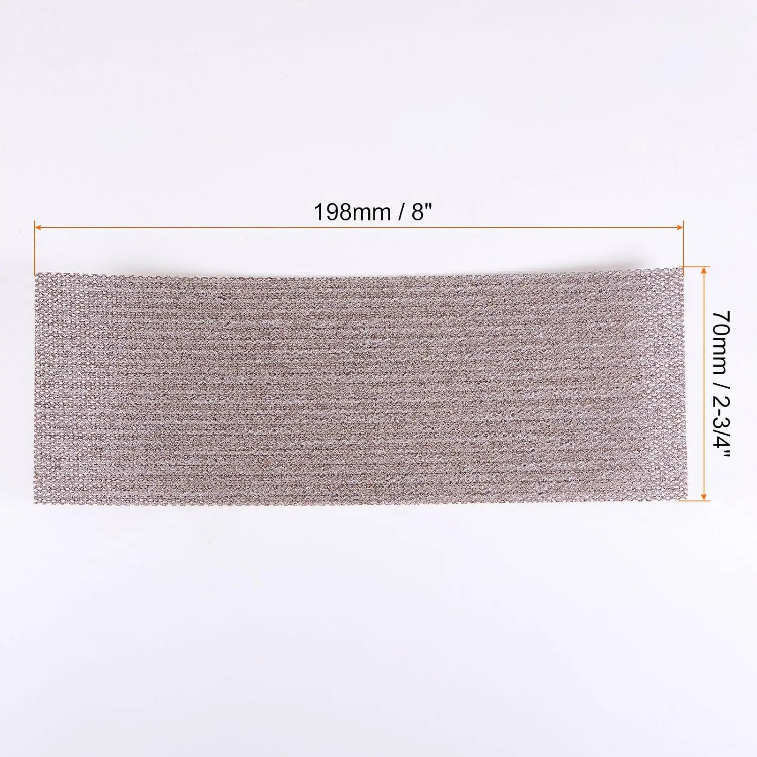 50 pezzi 80 grana fogli per schermi abrasivi a rete 2-3/4 "x 8" carta vetrata bagnata o asciutta tamponi abrasivi senza polvere per cartongesso in legno per auto metallo