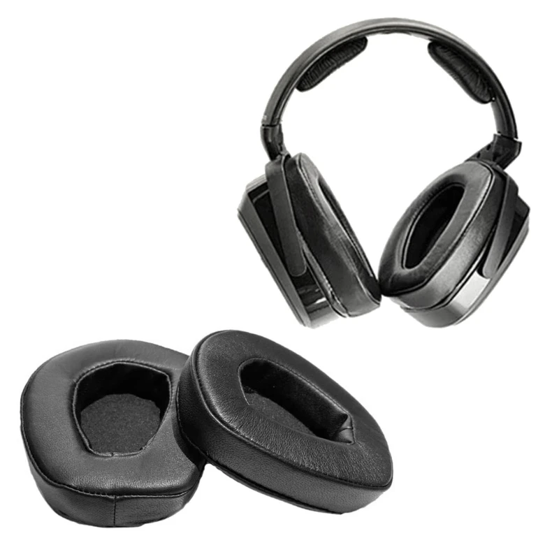 1 Pair Sheepskin Foam Ear Pads Cushion Cover for Sennheiser RS165 RS175 RS185 RS195 Headphone Earmuff Headset Sleeve