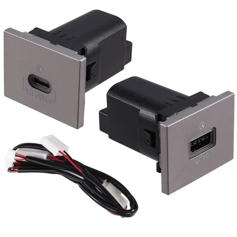 

A48P-Car Socket QC3.0 And Type C PD Charging Outlet Fuse Box Power Adapter For Ford Focus 2 Mk2 2009-2011