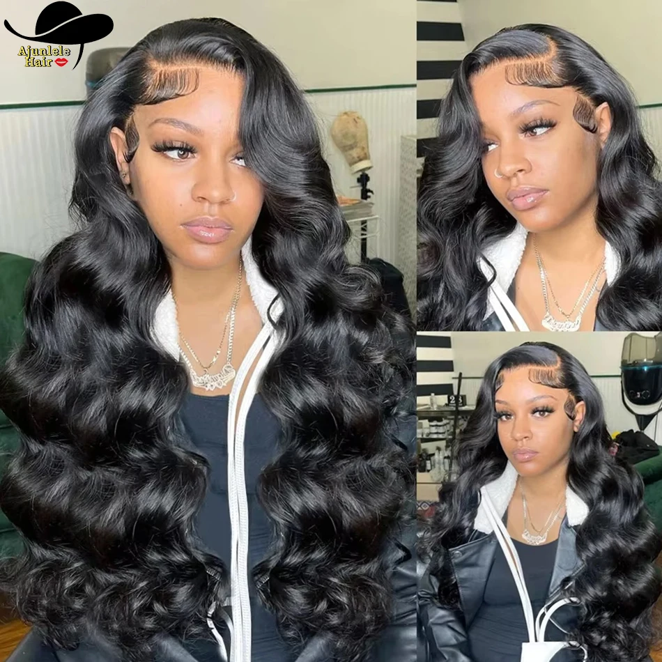 

Indian Remy Hair Body Wave Wig 13x4 Transparent HD Lace Frontal Wig Body Wave 4x4 Lace Closure Virgin Hair Wig For Black Women