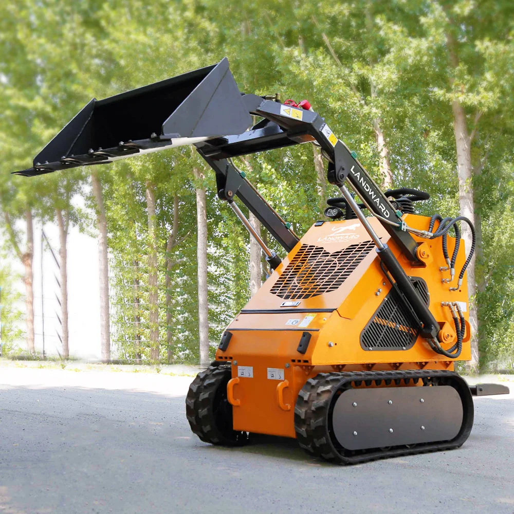 Construction Machinery Skid Steer Loader Factory Skid Steer Loader With Attachment LANDWARD Factory Cheap Home loader Customized