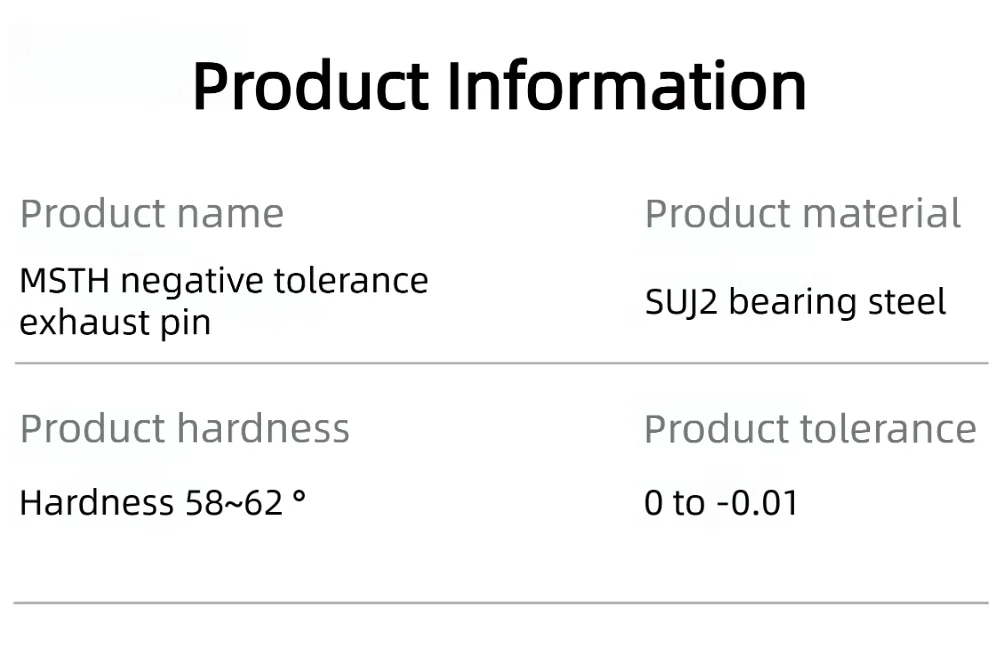H7 Negative Toleranz M2-M10 Innengewinde Zylindrischer Stift MSTH Lagerstahl SUJ2 Metall-Positionierungsstange Auto-Werkzeug Befestigungsstift – Detail 1