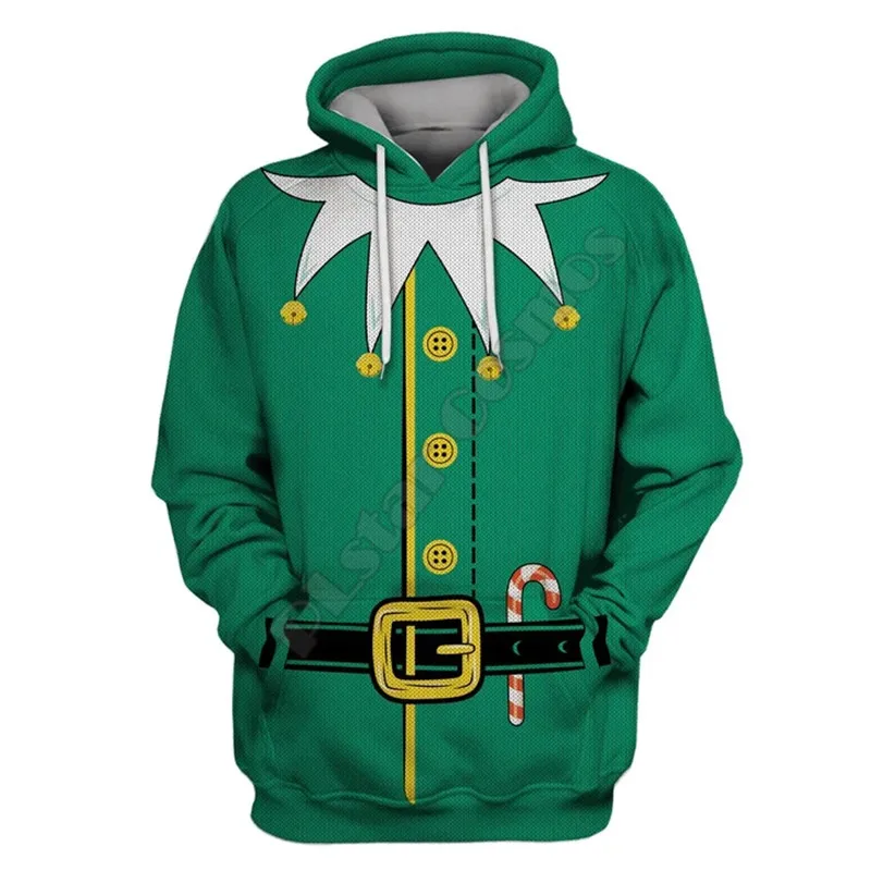 

Elf Christmas 3D Printed Pullover Men For Women Fashion Sweatshirts Streetwear Cosplay Clothes & Accessories