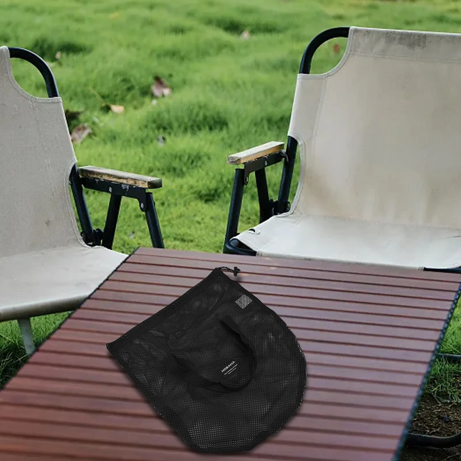 

Convenient Grill Plate Carry Bag BBQ Frying Pan Storage Drawstring Design Lightweight Secure Storage Outdoor Activities