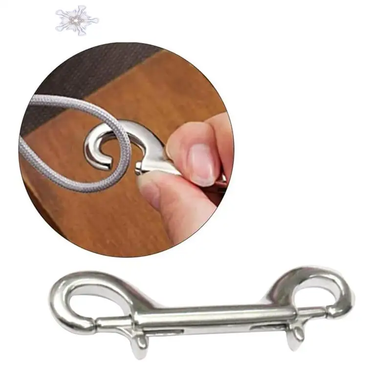 

Double Ended Bolt Snap Hook, 10 Pack 3-1/2 Inch Double End Trigger Snaps Metal Clips For Diving, Dog Leash Durable Easy Install