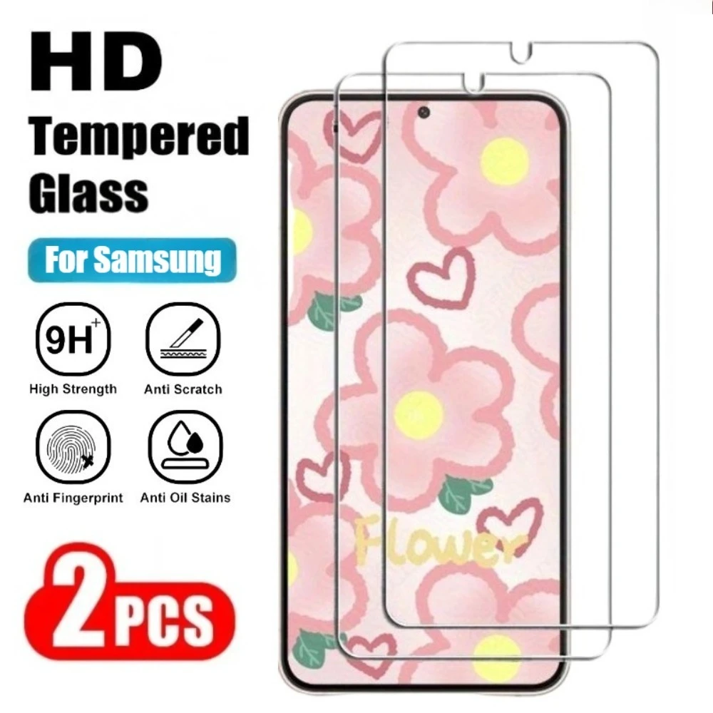 

Защитная пленка Ultra HD для Samsung S25 S24 Ultra S21 S23 S24 FE, закаленное стекло для Samsung S21 S22 S23 Plus S25 Edge, 2 шт.