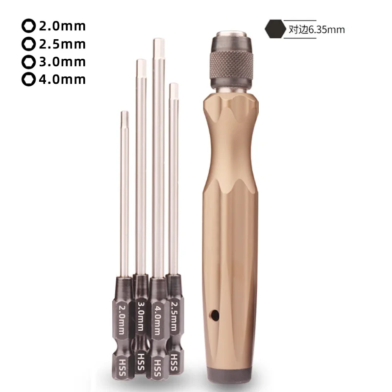 ALIGN 4-in-1 1.5-4.0mm PH1/PH0 Cross Screwdriver Set Inner Hexagon for RC DJI Plant Protection UAV Drone Parts Repair Tool